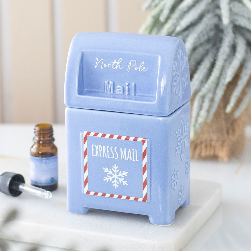 Something Different - North Pole Postbox Oil burner - Multicolours